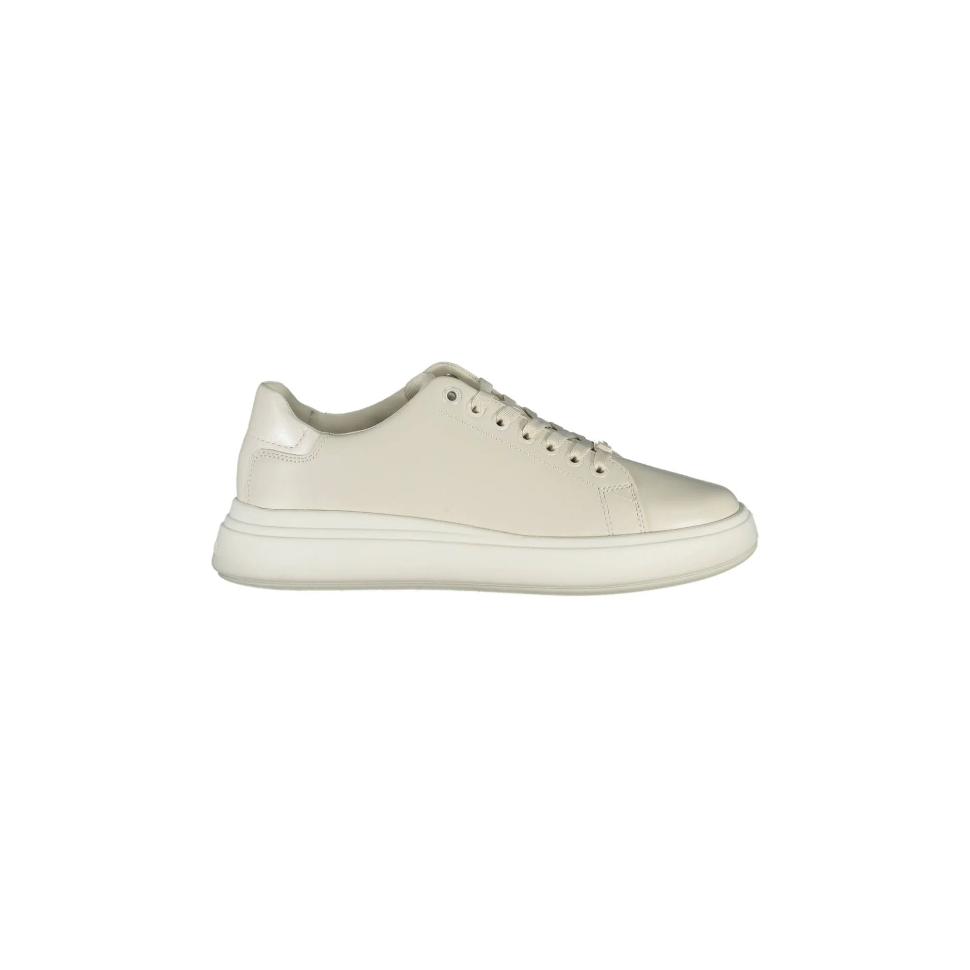 CALVIN KLEIN Scarpe Sneakers Donna Beige con Dettagli a Contrasto - foto prodotto